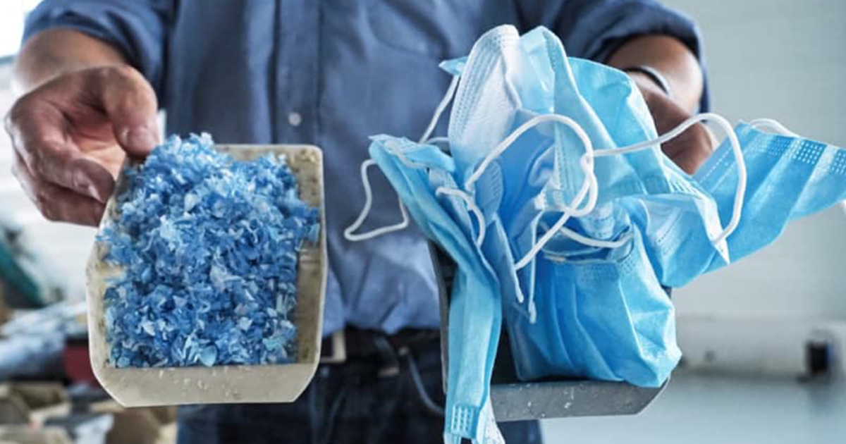 “AntiCovid masks are perfectly recyclable if they are decontaminated