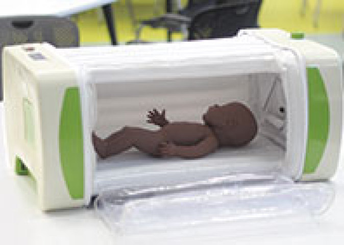 An inflatable incubator