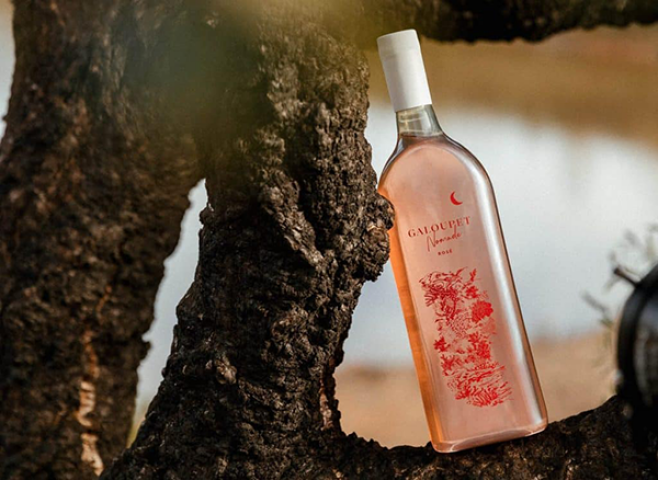 Galoupet Nomade, a top-of-the-range rosé bottled in recycled plastic